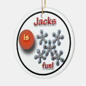Jacks spel voor kinderen keramisch ornament (Links)
