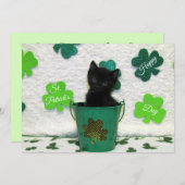 Jack's St. Patrick's Day Cat/Kitten - Flat Kaart (Voorkant / Achterkant)