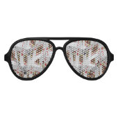 Jack's Wild: een verstrooiing van pokerkaarten Aviator Zonnebril (Voorkant)