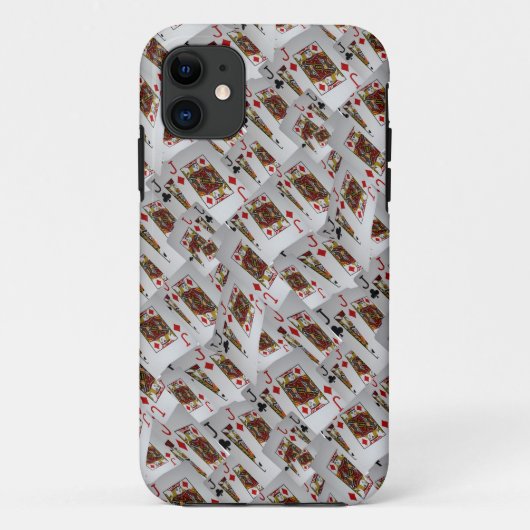 Jack's Wild: een verstrooiing van pokerkaarten Case-Mate iPhone Case (Achterkant)