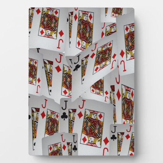 Jack's Wild: een verstrooiing van pokerkaarten Fotoplaat (voorkant)