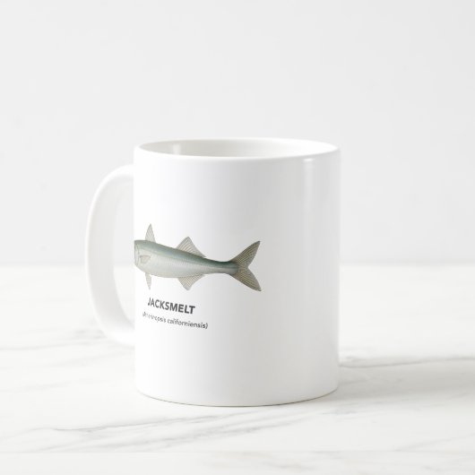 Jacksmelt - zeedieren van Californië Koffiemok (Voorkant links)