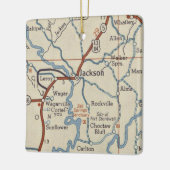 Jackson AL  Map Keramisch Ornament (Links)