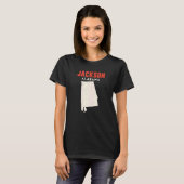 Jackson Alabama USA State America Revel T-shirt (Voorkant volledig)