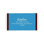 Jackson Bar Mitzvah Return Address Label (Voorkant)