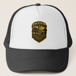 Jackson, Californië – Historisch Crest-ontwerp Trucker Pet