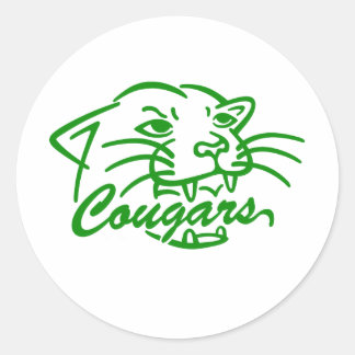 Jackson Central Merry Cougars Ronde Sticker