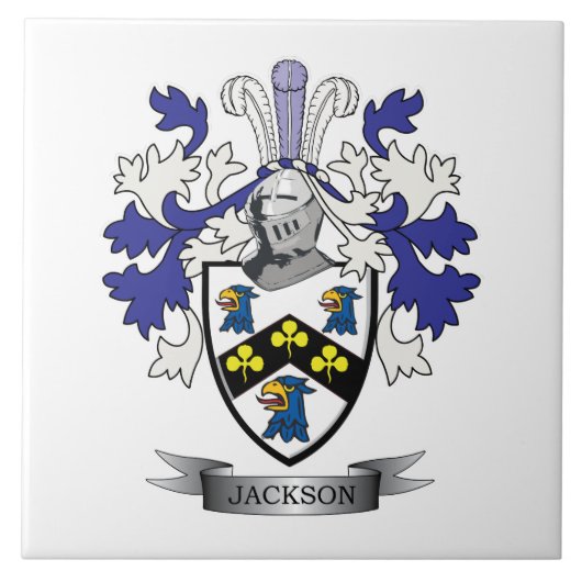 Jackson Coat of Arms Tegeltje (Voorkant)