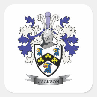 Jackson Coat of Arms Vierkante Sticker