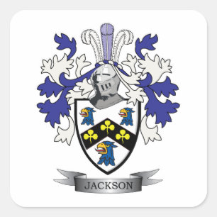 Jackson Coat of Arms Vierkante Sticker