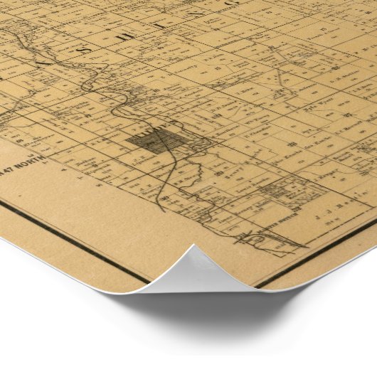 Jackson County, Missouri Antiek Map Poster (Hoek)