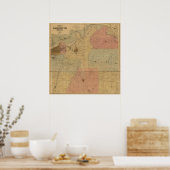 Jackson County, Missouri Antiek Map Poster (Keuken)