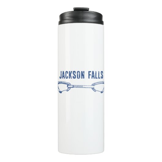 Jackson Falls Illinois Klimmen Quickdraw Thermosbeker (Voorkant)
