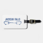 Jackson Falls Illinois Rotsklimmen Quickdraw Bagagelabel (Voorkant horizontaal)