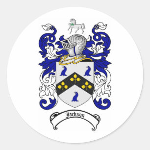 JACKSON FAMILIY CREST - JACKSON-WAPENKAT RONDE STICKER