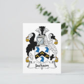 Jackson Family Crest Briefkaart (Staand voorkant)