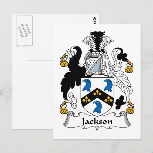 Jackson Family Crest Briefkaart (Voorkant / Achterkant)
