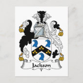 Jackson Family Crest Briefkaart (Voorkant)