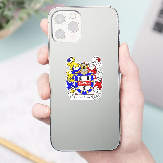 Jackson Family Crest Sticker (Telefoon)
