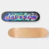 JACKSON Gepersonaliseerd Graffiti Skateboard (Horizontaal)