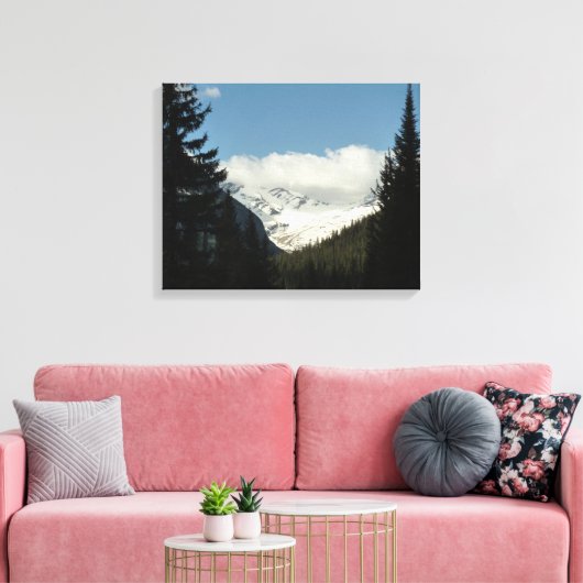 Jackson Glacier Overkijk op Glacier National Park Canvas Afdruk (Insitu (Woonkamer))