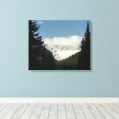 Jackson Glacier-uitzicht bij Glacier National Park Canvas Afdruk (Insitu (Houten vloer))