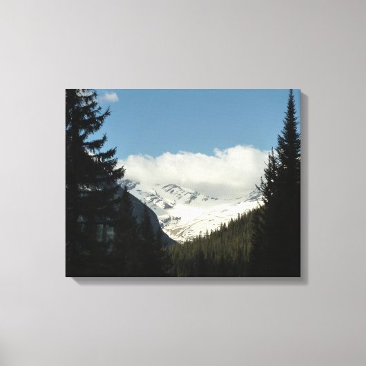 Jackson Glacier-uitzicht bij Glacier National Park Canvas Afdruk (Voorkant)
