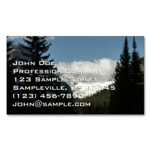Jackson Glacier-uitzicht bij Glacier National Park Magnetisch Visitekaartje