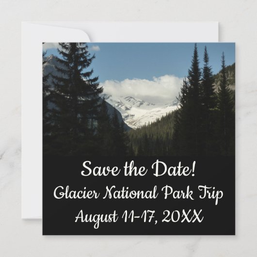 Jackson Glacier-uitzichtpunt in Glacier National P (Voorkant)