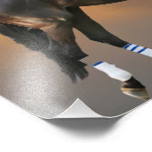 Jackson Heights paard - Dylan Davis jockey Foto Afdruk (Hoek)