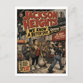 Jackson Heights Queens New York City Regelmatigen Briefkaart