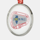 Jackson Herfst Illinois Rock Climate bing Carabine Metalen Ornament (Links)