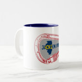 Jackson Herfst Illinois Rock Climate bing Carabine Tweekleurige Koffiemok (Voorkant links)