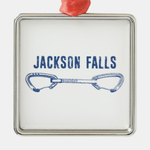 Jackson Herfsten Illinois Rock Klimmen Quickdraw Metalen Ornament