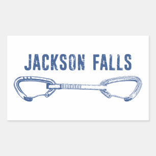 Jackson Herfsten Illinois Rock Klimmen Quickdraw Rechthoekige Sticker