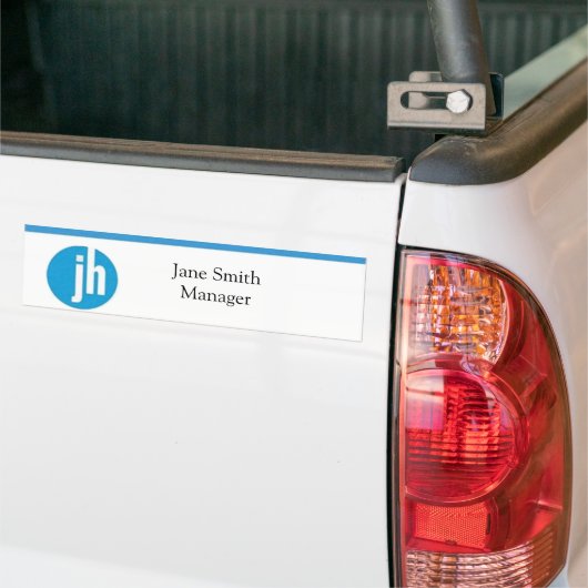 Jackson Hewitt Blue Editable Bumpersticker (Op Truck)