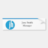 Jackson Hewitt Blue Editable Bumpersticker (Voorkant)
