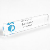 Jackson Hewitt Blue Editable Naambordje
