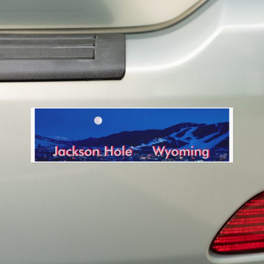 Jackson Hole 1 Bumpersticker (Op auto)