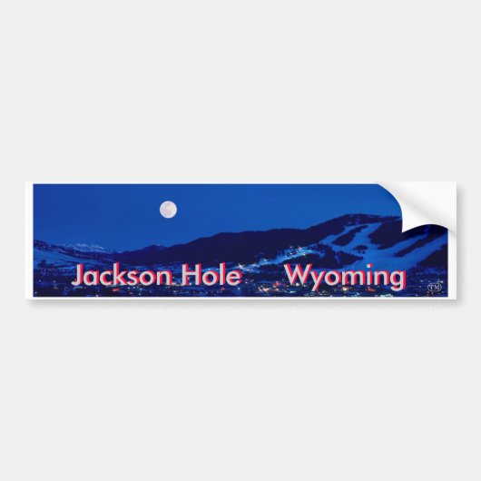Jackson Hole 1 Bumpersticker (Voorkant)