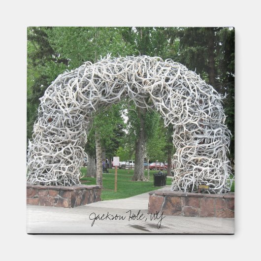 Jackson Hole Antler Arch Magneet (Voorkant)