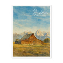 Jackson Hole Aquarel | Grand Teton Reis Kunst