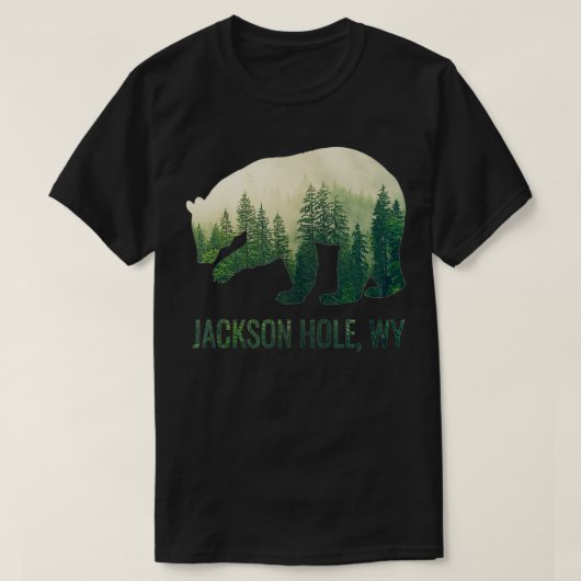 Jackson Hole Beer State of Wyoming Pacific NW Wild T-shirt (Design voorkant)
