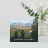 Jackson Hole-bergen en rivier Briefkaart (Staand voorkant)