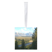 Jackson Hole-bergen en rivier Decoratie (Rechts)