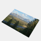 Jackson Hole-bergen en rivier Deurmat (Schuin)