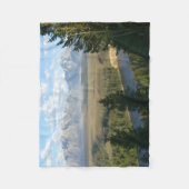 Jackson Hole-bergen en rivier Fleece Deken (Voorkant)