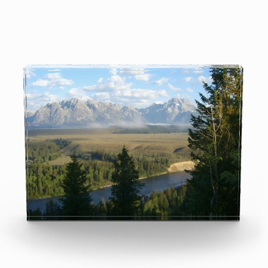 Jackson Hole-bergen en rivier Fotoblokken (Voorkant)