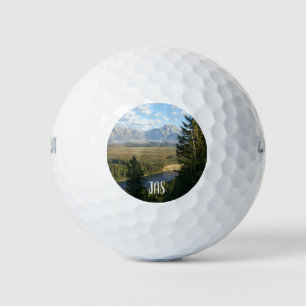 Jackson Hole-bergen en -rivier Golfballen