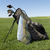 Jackson Hole-bergen en -rivier Golfhanddoek (Groen)